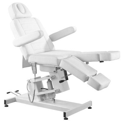 FOTEL KOSMETYCZNY ELEKTR. AZZURRO 706 PEDI 1 SILN. BIAŁY getfull 544