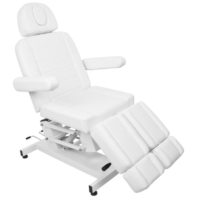 FOTEL KOSMETYCZNY ELEKTR. AZZURRO 706 PEDI 1 SILN. BIAŁY getfull 544