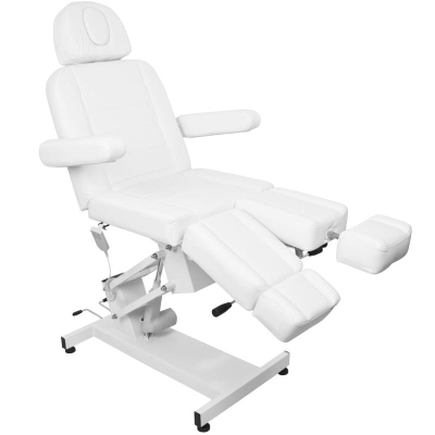 FOTEL KOSMETYCZNY ELEKTR. AZZURRO 706 PEDI 1 SILN. BIAŁY getfull 544