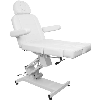 FOTEL KOSMETYCZNY ELEKTR. AZZURRO 706 PEDI 1 SILN. BIAŁY getfull 544