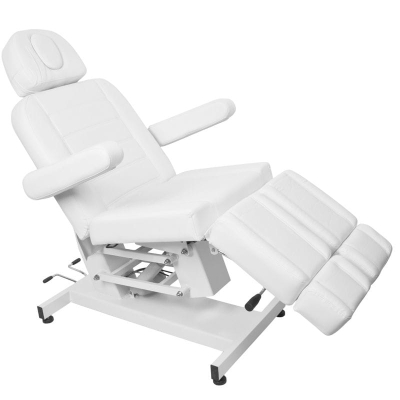 FOTEL KOSMETYCZNY ELEKTR. AZZURRO 706 PEDI 1 SILN. BIAŁY getfull 544