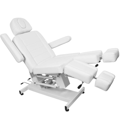 FOTEL KOSMETYCZNY ELEKTR. AZZURRO 706 PEDI 1 SILN. BIAŁY getfull 544