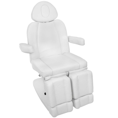 FOTEL KOSMETYCZNY ELEKTR. AZZURRO 708AS PEDI 3 SILN. BIAŁY getfull 543