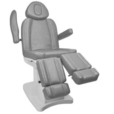 FOTEL KOSMETYCZNY ELEKTR. AZZURRO 708AS PEDI 3 SILN. SZARY getfull 596