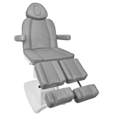 FOTEL KOSMETYCZNY ELEKTR. AZZURRO 708AS PEDI 3 SILN. SZARY getfull 596