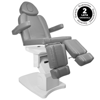 FOTEL KOSMETYCZNY ELEKTR. AZZURRO 708AS PEDI 3 SILN. SZARY getfull 596