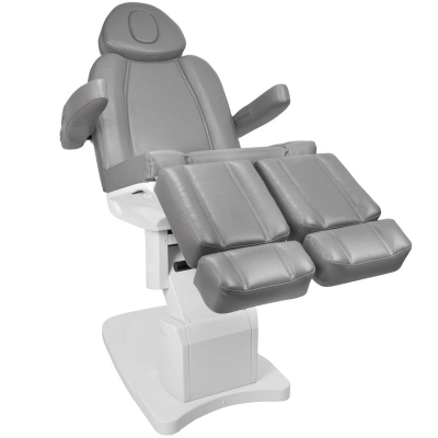 FOTEL KOSMETYCZNY ELEKTR. AZZURRO 708AS PEDI 3 SILN. SZARY getfull 596