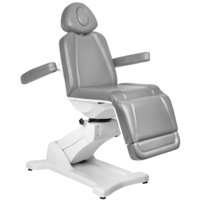 FOTEL KOSMETYCZNY ELEKTR. AZZURRO 869A OBROTOWY 4 SILN. SZARY getfull 947