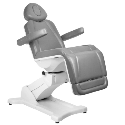 FOTEL KOSMETYCZNY ELEKTR. AZZURRO 869A OBROTOWY 4 SILN. SZARY getfull 947