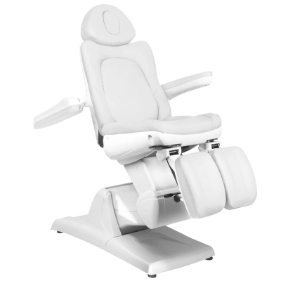 FOTEL KOSMETYCZNY ELEKTR. AZZURRO 870S PEDI 3 SILN. BIAŁY getfull 459