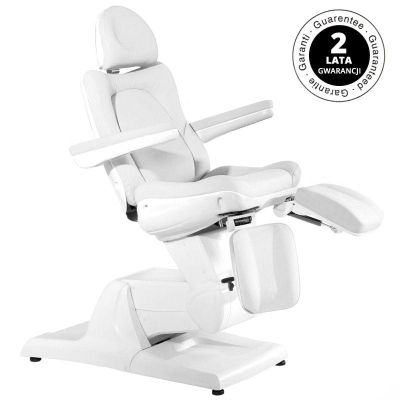 FOTEL KOSMETYCZNY ELEKTR. AZZURRO 870S PEDI 3 SILN. BIAŁY getfull 459