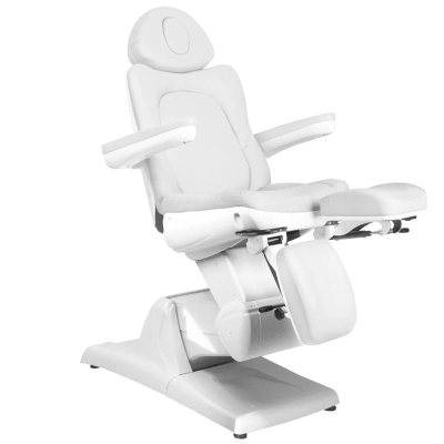FOTEL KOSMETYCZNY ELEKTR. AZZURRO 870S PEDI 3 SILN. BIAŁY getfull 459