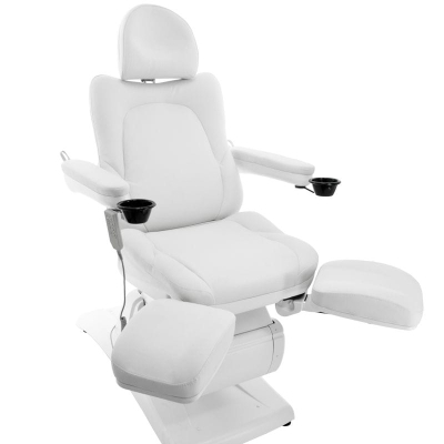 FOTEL KOSMETYCZNY ELEKTR. AZZURRO 870S PEDI 3 SILN. BIAŁY getfull 459