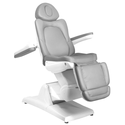 FOTEL KOSMETYCZNY ELEKTR. AZZURRO 870 3 SILN. SZARY getfull 534