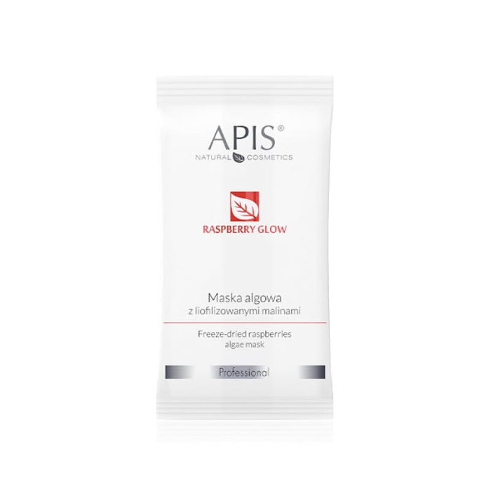 APIS Raspberry glow, Maska algowa z liofilizowanymi malinam 20g getfull 3547
