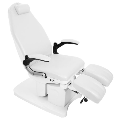 FOTEL PODOLOGICZNY ELEKTR. AZZURRO 709A 3 SILN. BIAŁY getfull 541