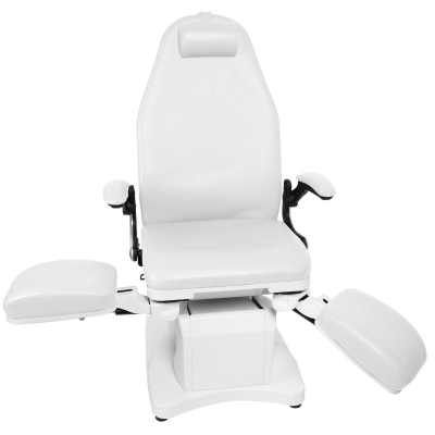 FOTEL PODOLOGICZNY ELEKTR. AZZURRO 709A 3 SILN. BIAŁY getfull 541