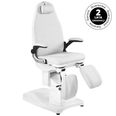 FOTEL PODOLOGICZNY ELEKTR. AZZURRO 709A 3 SILN. BIAŁY getfull 541