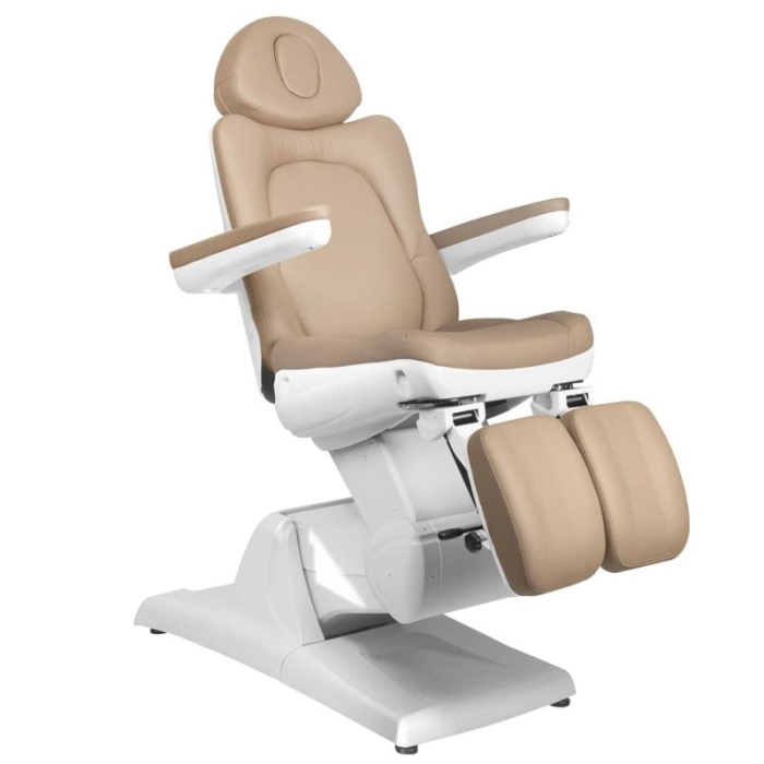 FOTEL KOSMETYCZNY ELEKTR. AZZURRO 870S PEDI 3 SILN. CAPPUCCINO getfull 538