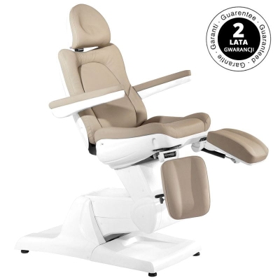 FOTEL KOSMETYCZNY ELEKTR. AZZURRO 870S PEDI 3 SILN. CAPPUCCINO getfull 538
