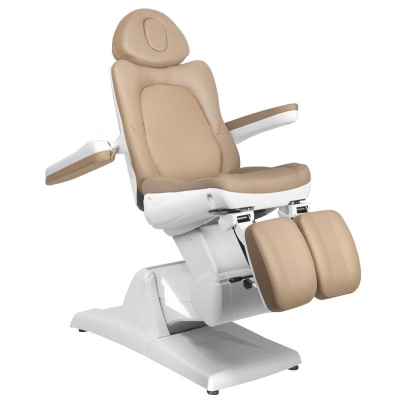 FOTEL KOSMETYCZNY ELEKTR. AZZURRO 870S PEDI 3 SILN. CAPPUCCINO getfull 538