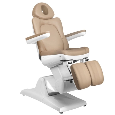 FOTEL KOSMETYCZNY ELEKTR. AZZURRO 870S PEDI 3 SILN. CAPPUCCINO getfull 538