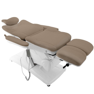 FOTEL KOSMETYCZNY ELEKTR. AZZURRO 870S PEDI 3 SILN. CAPPUCCINO getfull 538