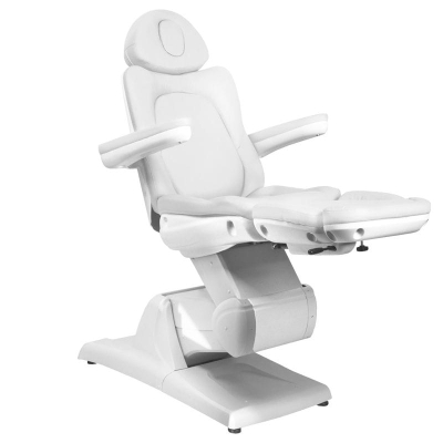 FOTEL KOSMETYCZNY ELEKTR. AZZURRO 870 3 SILN. BIAŁY getfull 536