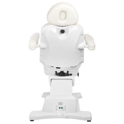 FOTEL KOSMETYCZNY ELEKTR. AZZURRO 869A OBROTOWY 4 SILN. BIAŁY getfull 803