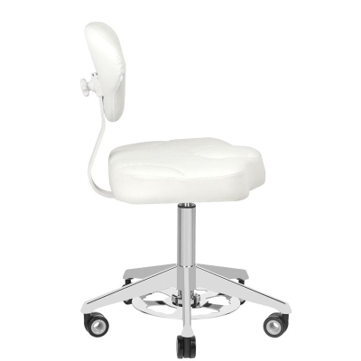 TABORET KOSMETYCZNY AZZURRO 156F BUMP-UP BIAŁY getfull 1123