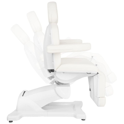 FOTEL KOSMETYCZNY ELEKTR. AZZURRO 869AS PEDI OBROTOWY 5 SILN. BIAŁY getfull 3857