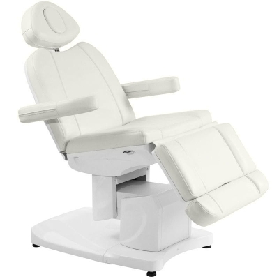 FOTEL KOSMETYCZNY ELEKTR. AZZURRO 708A 4 SILN. BIAŁY getfull 542
