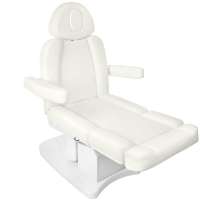 FOTEL KOSMETYCZNY ELEKTR. AZZURRO 708A 4 SILN. BIAŁY getfull 542
