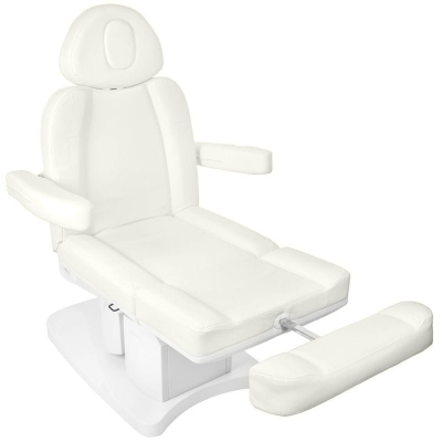 FOTEL KOSMETYCZNY ELEKTR. AZZURRO 708A 4 SILN. BIAŁY getfull 542