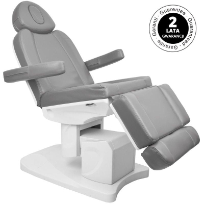 FOTEL KOSMETYCZNY ELEKTR. AZZURRO 708A 4 SILN. SZARY getfull 3845