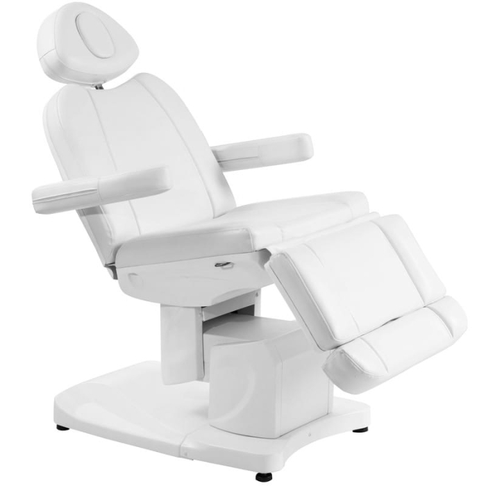 FOTEL KOSMETYCZNY ELEKTR. AZZURRO 708A 4 SILN. BIAŁY PODGRZEWANY getfull 1702