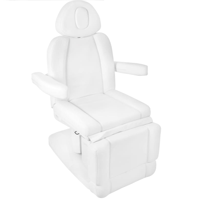 FOTEL KOSMETYCZNY ELEKTR. AZZURRO 708A 4 SILN. BIAŁY PODGRZEWANY getfull 1702