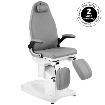 FOTEL PODOLOGICZNY ELEKTR. AZZURRO 709A 3 SILN. SZARY getfull 539
