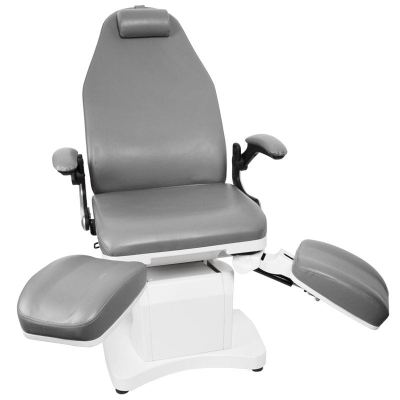 FOTEL PODOLOGICZNY ELEKTR. AZZURRO 709A 3 SILN. SZARY getfull 539