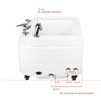 BRODZIK AZZURRO DO PEDICURE Z HYDROMASAŻEM A023 getfull 3560