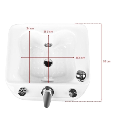 BRODZIK AZZURRO DO PEDICURE Z HYDROMASAŻEM A023 getfull 3560