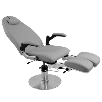 FOTEL PODOLOGICZNY HYDRAULICZNY AZZURRO 713A SZARY getfull 695