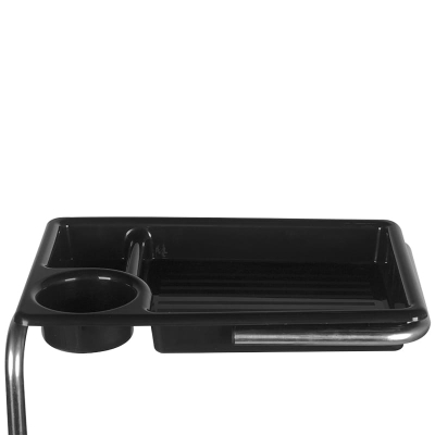 POMOCNIK - TABORET DO PEDICURE 16 PLUS CZARNY/BIAŁY getfull 1581