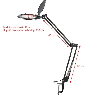 LAMPA LUPA LED MOONLIGHT 8012/5"" BIAŁA DO BLATU getfull 772