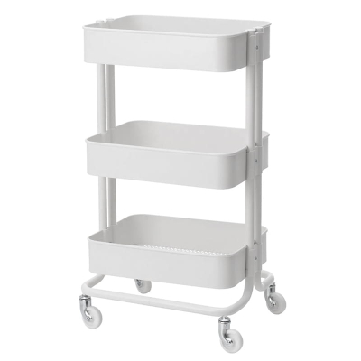 Biały Stolik Kosmetyczny Metalowy HS-05