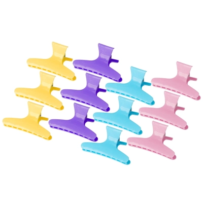 KLAMRY FRYZJERSKIE DO WŁOSÓW KRABY E-47 12 SZT, 8,2 CM MIX KOLOR getfull 3539