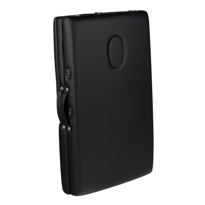 STÓŁ SKŁADANY DO MASAŻU ALUMINIOWY KOMFORT 2 SEGMENTY CZARNY getfull 3772