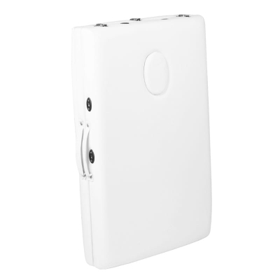STÓŁ SKŁADANY DO MASAŻU ALUMINIOWY KOMFORT 3 SEGMENTOWY WHITE getfull 1857