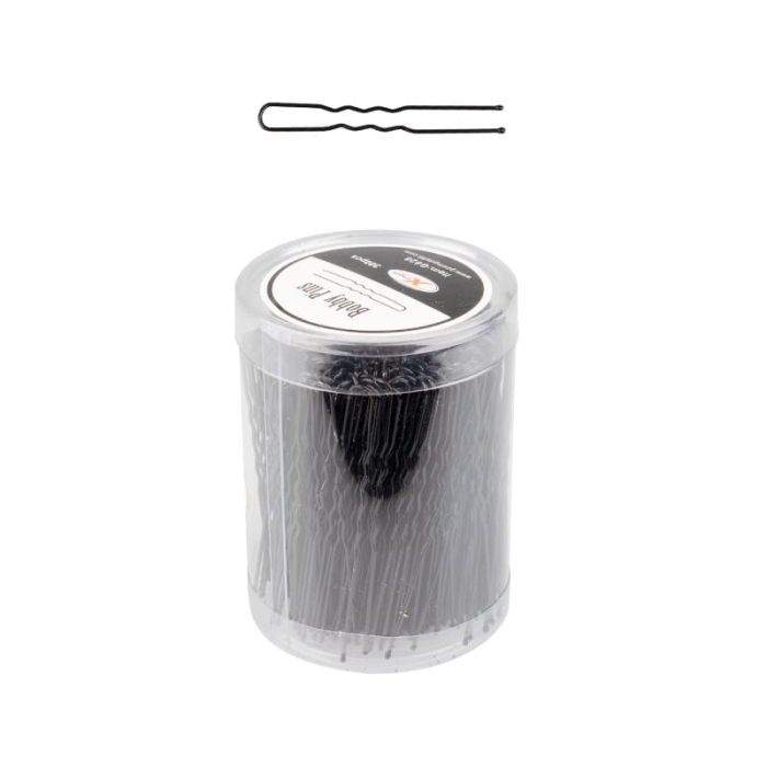 KOKÓWKI FRYZJERSKIE DO WŁOSÓW E-65 300 SZT. 7 CM CZARNE getfull 3530