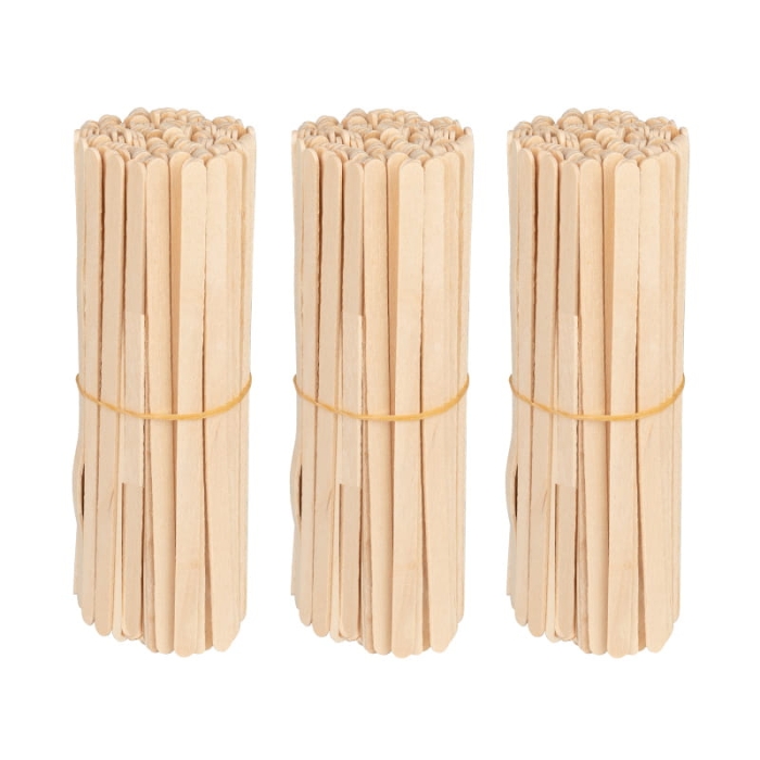 SZPATUŁKA DREWNIANA MAŁA 140x6x1.4mm - 100 sztuk getfull 3358